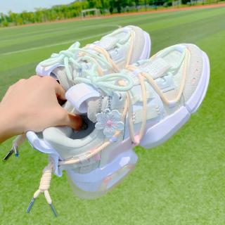 2020 new fairy Style Cherry Blossom fashion versatile sports casual women's shoes increased thick soled dad shoes women's fashion shoes (1)