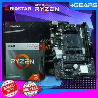 BUNDLE AMD Ryzen 3 4300GE w/ Radeon Vega RX 6 Graphics & Biostar A320M-H AM4 Motherboard