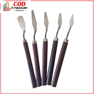 DKM 5pcs/set Painting Kit Stainless Steel Scraper Palette Knife