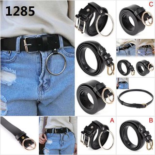 WHPH Women Waist Belt Ring&Thin Waist Fringe Pu Leather Belt (2)