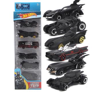 6pc/set Wheels Cars Set Comics Batman Batmobile Die-Cast Cars