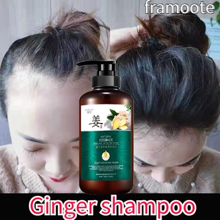 Ginger shampoo Anti dandruff shampoo anti hair fall shampoo 500ml fast growth hair shampoo hair care