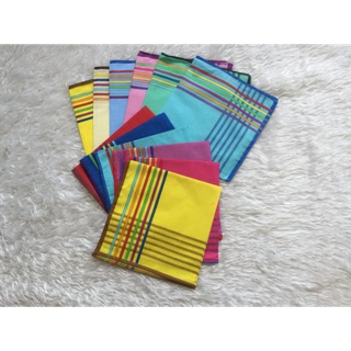 12 pcs assorted colours handkerchief panyo