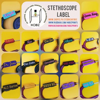 STETHOSCOPE LABEL 3D PRINTED