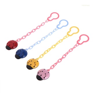 haha Cute Toddler Baby Ladybug Dummy Pacifier Clip Chain Holder Soother Nipple Strap