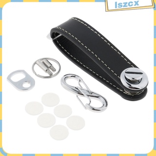 [Limit Time] Compact Key Organizer Key Chain Leather Holder Key Ring Holds 12 Keys