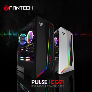 Fantech Case Pulse CG71 RGB Middle Tower Case Supports ATX Mini ITX Micro ATX Tempered Glass Case