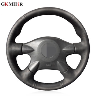 Black Artificial Leather Steering Wheel Cover for Nissan Almera (N16) X-Trail (T30) Primera