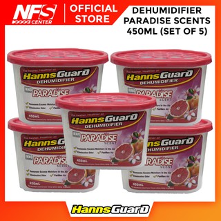 HannsGuard Dehumidifier Paradise 450ml Set of 5