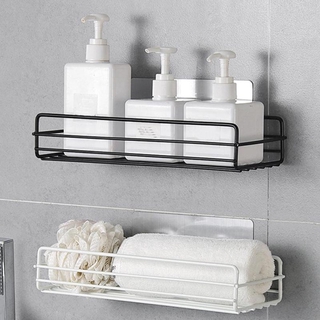Bathroom shelf Corner Storage Rack Organizer Shower Wall Shelf Adhesive No Drilling Iron Kitchen