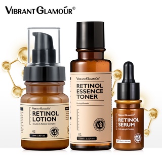 Double Retinol Face Toner Serum Lotion Whitening Cream Set Anti-aging Remove Wrinkle Fade Fine Line (1)