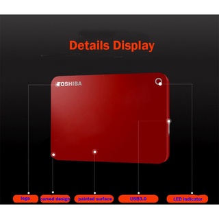 ✤ Orig Toshiba External Hard Drive Hard Disk 2TB 1TB 500GB Portable Hard Drive HD (9)