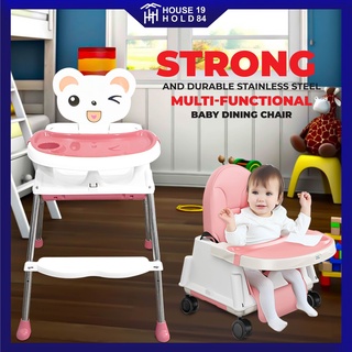 chair❈[COD] Foldable High Chair Booster Seat For Baby Dining Feeding