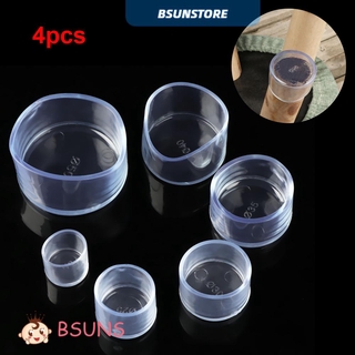BSUNS 4pcs/set New Furniture Feet Socks Non-Slip Covers Chair Leg Caps Floor Protectors Table Cups Round Bottom Silicone Pads
