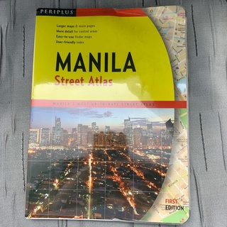 Manila Street Atlas Large Map Full Color Travel Tourism Real Estate