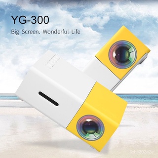 Portable Mini Projector YG300 3D HD LED Home Theater Cinema 1080p AV USB HDMI UK 6LUW