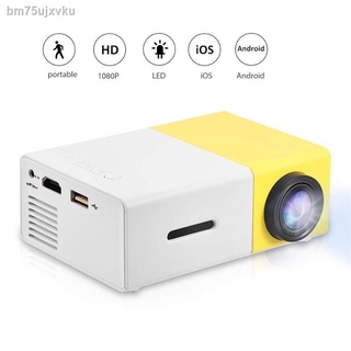 COD▫◐▽Portable Portable Pocket HD 1080P Led Home Mini Projector YG300 Lumens Mini Portable Projector
