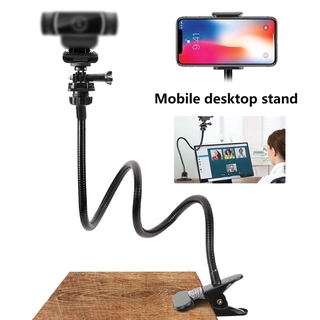COD Universal Webcam Stand Flexible Phone Holder Camera Clamp Desk Mount Clip Camera Holder
