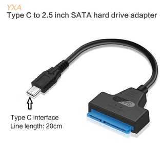 YXA USB / /Type C to Inch SATA Hard Drive Adapter Converter Cable for '' HDD/SSD