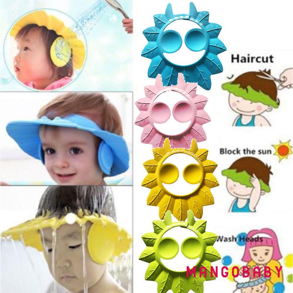 ☞MG-NWE Adjustable Baby kids Shampoo Bath Shower Hat Cap (1)