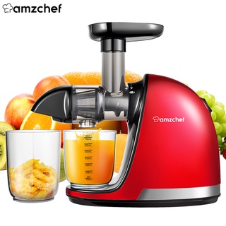 AMZCHEF ZM1501 Professional Masticating Slow Auger Juicer Fruit and Vegetable Juice Extractor Compac