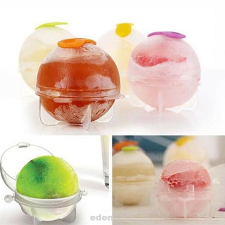 4pcs Home Tools Round Large Silicone Bar DIY Cocktail Random Color Spherical Ice Mold
