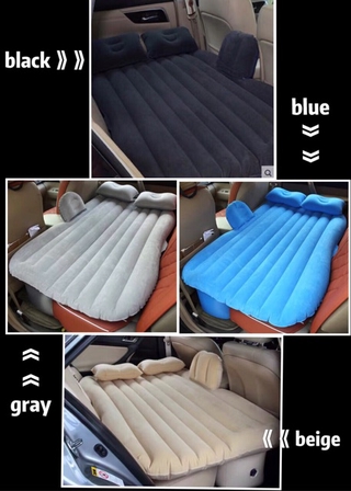 Car Inflatable Air Bed with Air pump with Two Air Pillows (3)