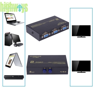 hig✇130MHz 1 to 2 Monitor Switch VGA Video Splitter Converter Adapter Box