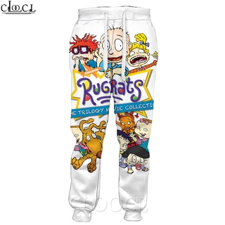 CLOOCL Anime Rugrats Pants 3D Print Men Women Casual Hip Hop Pants (1)