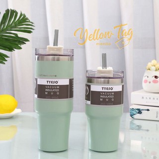 ⚡READY TO SHIP MINT GREEN 600ml / 890ml TYESO "SAGE" Vacuum Insulated Tumbler With Straw⚡