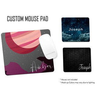 Custom Mouse Pad Personalized with Name Dark Futuristic