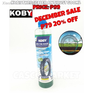 ✠♙ORIGINAL KOBY TIRE SEALANT MOTORCYCLE AUTO TYRE SEALER MAGS AND RIOS