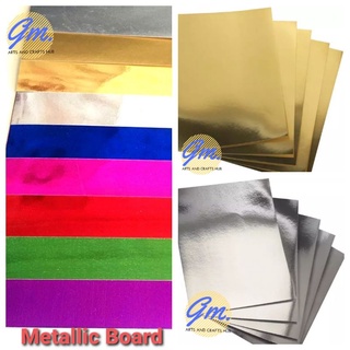METALLIC BOARD / MIRROR BOARD 220GSM or 200GSM A4 10 Sheets School Supplies Diy Paper Cardstock