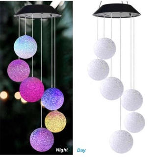 【TM3】Solar Hanging led Cotton Ball Globe String Fairy Lights Bedroom Wedding