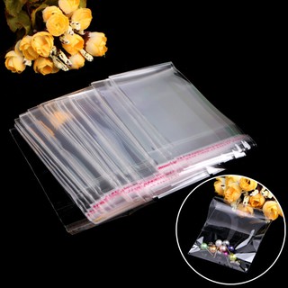 HIK Clear Transparent Plastic OPP Self Adhesive Seal Bag Resealable Poly Bags jewelry storage bag