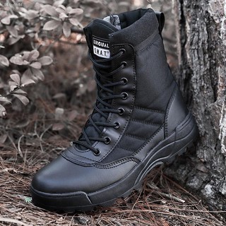 Spot℡✷✐Ready stock！Genuine combat boots, military boots, special forces tactical boots, duty boots,