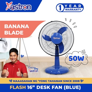 Astron Flash Desk Fan 16" (Blue) | Electric Fan | 50W | Banana Blade Design
