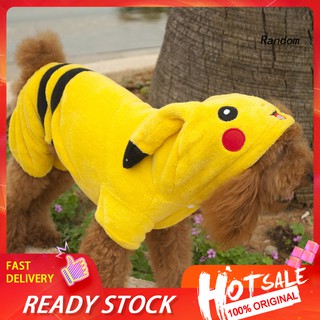 ♦RAN♦Cartoon Pikachu Halloween Pet Costume Dog