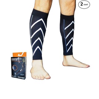 Calf Support Graduated Compression Leg Sleeve Sports Socks for Outdoor Exercise