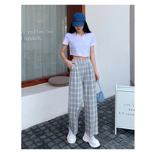 All About Bags Summer Baggy Pants Checkered Lounge Wear Pants Checkered Comfy Pants (4)