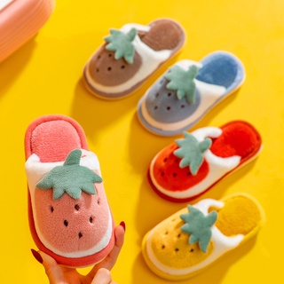 Children s cotton slippers for fall/winter baby children s non-slip home indoor girls and children s