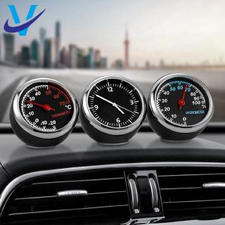 【COD】Car Digital Clock Auto Watch Thermometer Hygrometer Ornament Car Accessories