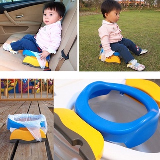 Baby Travel Potty Seat 2 In1 Portable Plastic Toilet Seat Kids Comfortable Assistant Multifunctional (1)