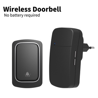 doorbellWireless Doorbell EU Plug Self-Powered Outdoor Waterproof Door Bell 150m Long Wireless