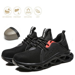 Safety shoes, steel toe cap, summer breathable work shoes, anti-smashing, anti-stab and wear-resistant protective shoes (2)