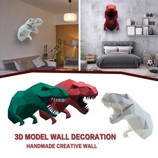 Home Decoration Accessories,3d Dinosaur Head,statue,sculpture,wall Decor,animal Figurine