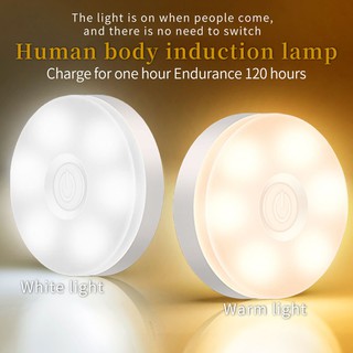 Lamp Night Light USB Rechargeable Portable Home Living Body Household Induction Smart Light