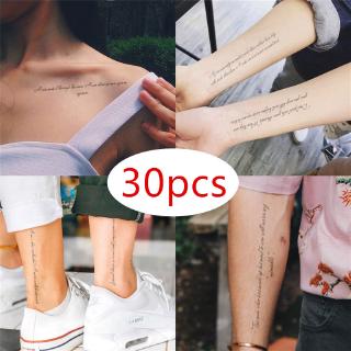 30pcs Temporary Tattoo Fake Tattoo Woman Fashion Tattoo Sticker (1)