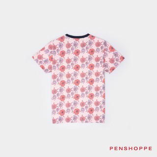 Penshoppe Women's Relaxed Fit Tee With All Over Print (Blush) (3)