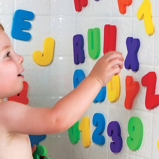 【Ready Stock】✒✹CAME 36PCS Baby Toddler Alphabet Numbers Bath Tub Stick Toy